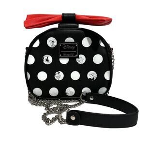 Loungefly & Disney Minnie Mouse Polka Dot Small Crossbody Bag Purse Whimsical